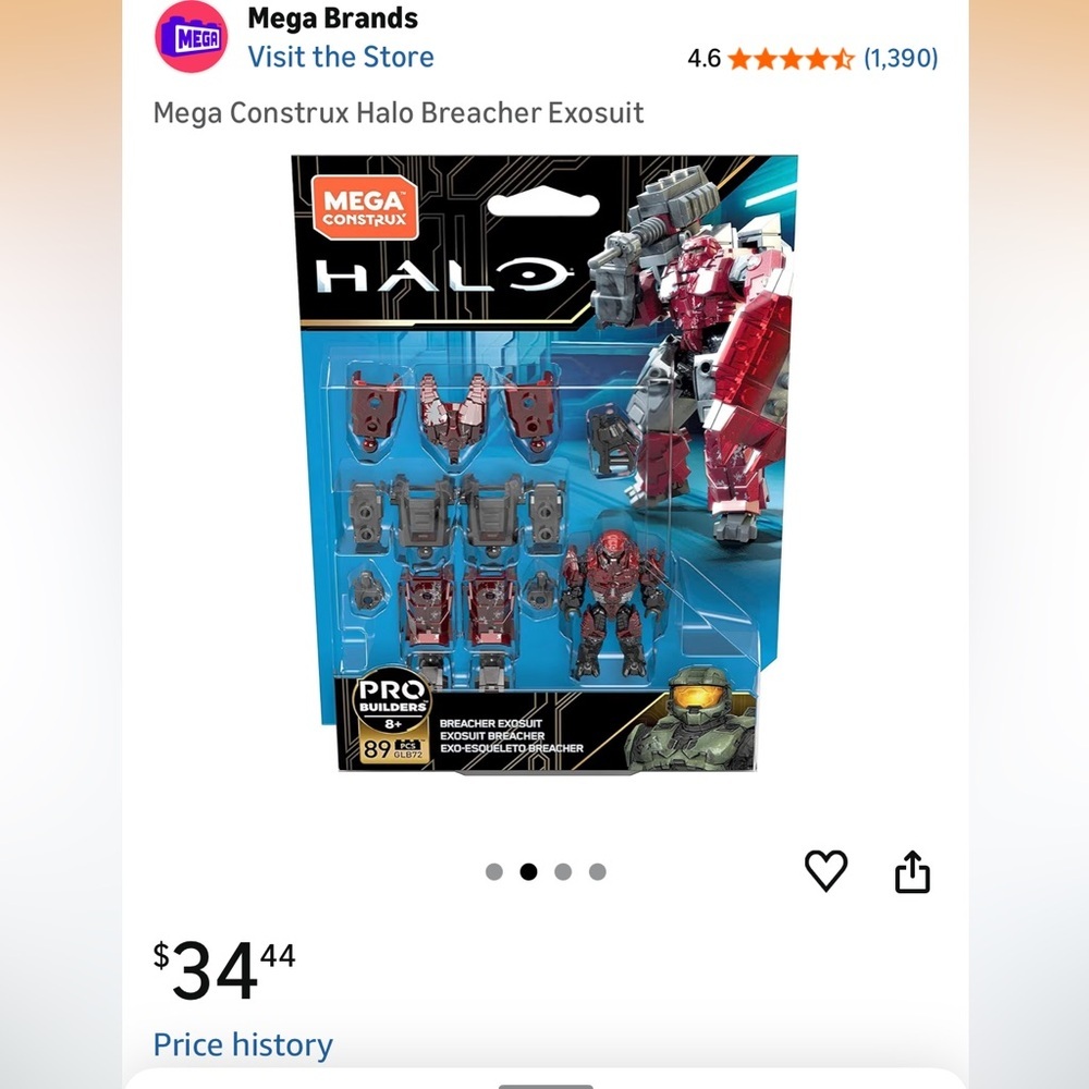 Mega Construx Halo Breacher Exosuit - Red